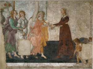 Venus and the Graces Offer Presents to a Young Girl by Sandro (1444/5-1510) Botticelli
