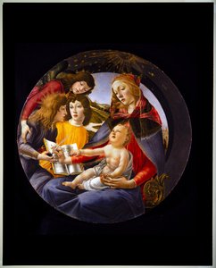 Virgin and Child with Three Angels, also called Madonna of the Magnificat