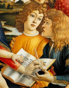 Lorenzo Magnificent and his brother Giuliano de Medici, (detail)