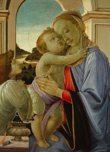 Madonna and Child with Adoring Angel, c.1468 by Sandro (1444/5 1510) Botticelli