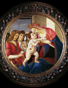 Virgin and Child and Two Angels by Sandro Botticelli