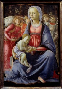 Virgin and Child Surrounded by Five Angels