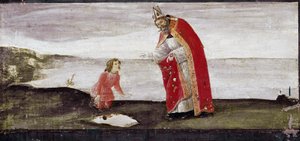 Vision of St Augustine (detail) by Sandro Botticelli