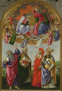 Coronation of the Virgin (San Marco Altarpiece) by Sandro Botticelli