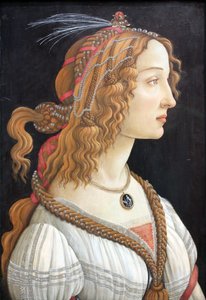 Idealised Portrait of a Lady (Portrait of Simonetta Vespucci as Nymph) by Sandro Botticelli