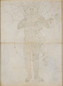 The Divine Comedy, Inferno XXXIV (2). Center of Hell: Lucifer in Full Form (The Great Satan); Farewell to the Inferno by Sandro Botticelli