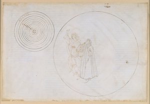 The Divine Comedy, Paradiso II. Beatrice Explains Paradise to Dante by Sandro Botticelli