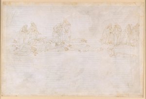 The Divine Comedy, Purgatorio XX. Fifth Ring of Purgatory: Penance of the Greedy and Wasteful; Conversation with Hugh Capet by Sandro Botticelli