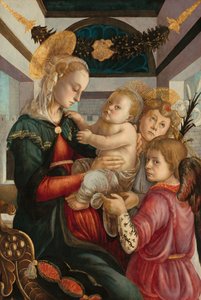 Madonna and Child with Angels by Sandro Botticelli