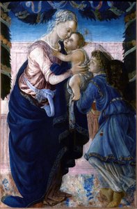 Madonna and Child with an Angel by Sandro Botticelli
