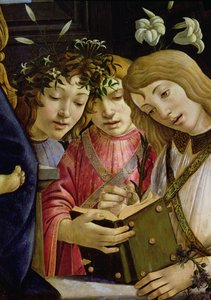 Madonna and Child with the Young St. John the Baptist and Angels (detail)