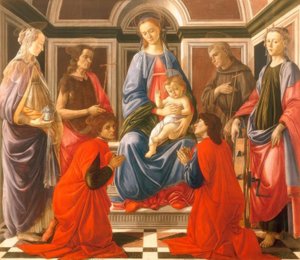 Enthroned Madonna with Child and