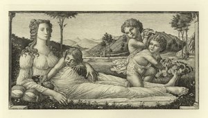 Venus Reclining with Cupid by Sandro Botticelli