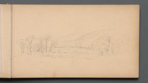 Sketchbook, page 06: Gorham (Maine) by Sanford Robinson Gifford