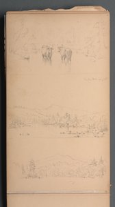 Sketchbook, page 07: "Carter Mt (?) Aug. 28th" by Sanford Robinson Gifford