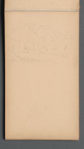 Sketchbook, Page 08: Carter Mountain (?) by Sanford Robinson Gifford