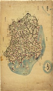 Map of Korea by Sang Gi Chŏng