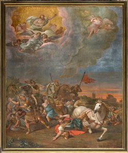Wall opposite the counterfacade of the north transept, Sante Legnani, Conversion of Saul 1814 by Sante Legnani