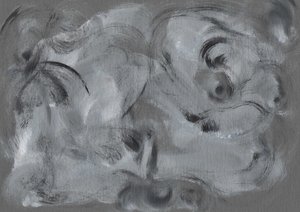 Abstract Gray Swirls by Santhosh ch