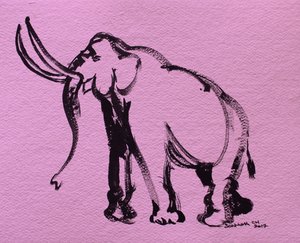 Abstract Pink Elephant