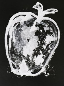 Abstract White Apple