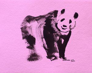 Cute Pink Panda