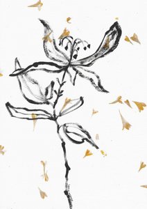 Delicate Floral Sketch by Santhosh ch