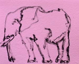 Expressive Elephant Sketch