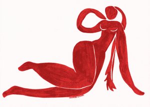 Flowing Red Form
