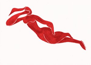 Graceful Red Figure