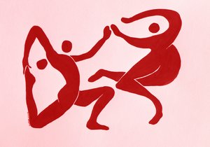 Graceful Red Figures