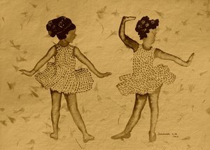 Joyful Dancing Girls by Santhosh ch