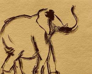 Majestic Elephant Drawing