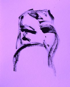 Pensive Abstract Face