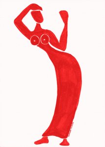 Red Dancing Woman