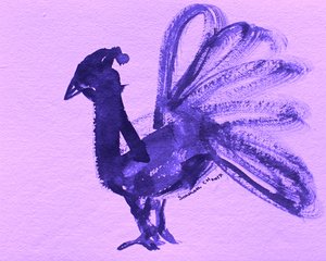 Regal Purple Peacock