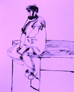 Thoughtful Seated Figure