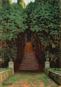 Stairs in the Garden by Santiago Rusiñol