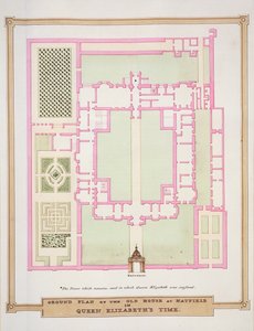 Ground Plan of the Old House at Hatfield in Queen Elizabeth