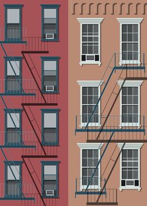 New York Town House, 2017 by Sarah Evans