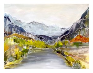 Geometric River Valley by Sarah Fitzgerald