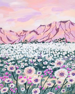 Pink Mountain Bloom by Sarah Gesek