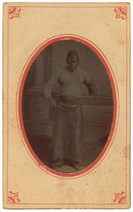 Portrait of a Man Holding Tools, c. 1875