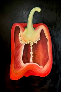 Half Red Pepper, 2024 by Sarah Thompson Engels