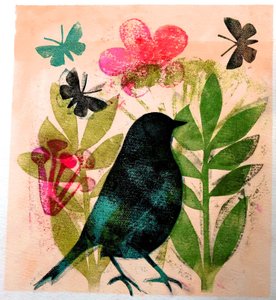 Bird and Butterfly, 2019 by Sarah Thompson Engels