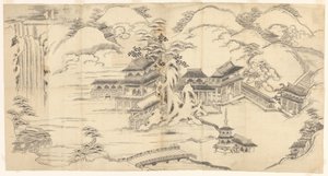 Landscape in Chinese Style by Sasaya (workshop of)