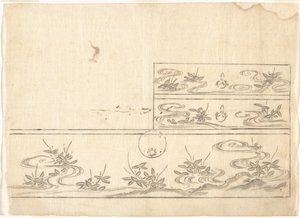 Design for lacquer drawers by Sasaya (workshop of)