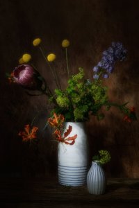 Dark Floral Still Life