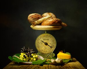 Rustic Bread Still Life by Saskia Dingemans