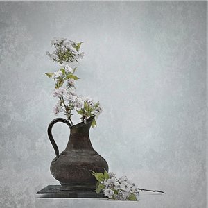 Rustic Flower Pitcher by Saskia Dingemans